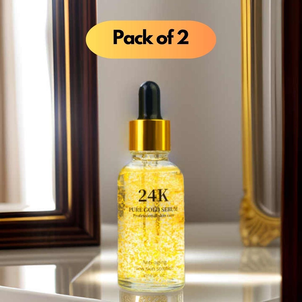 24k Luxury gold serum pack of 2 (30 ml)